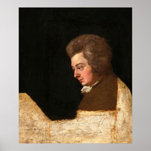 Wolfgang Amadeus Mozart, onvoltooid portret, 1789 Poster (Voorkant)