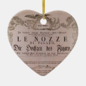 Wolfgang Amadeus Mozart Oper Le nozze di Figaro Keramisch Ornament (Voorkant)