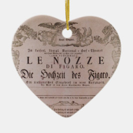 Wolfgang Amadeus Mozart Oper Le nozze di Figaro Keramisch Ornament
