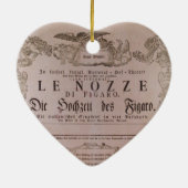 Wolfgang Amadeus Mozart Oper Le nozze di Figaro Keramisch Ornament (Achterkant)