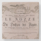 Wolfgang Amadeus Mozart, Oper – Le nozze di Figaro Stenen Onderzetter (Voorkant)