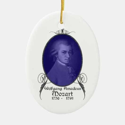Wolfgang Amadeus Mozart Ornament (Voorkant)