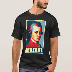 Wolfgang Amadeus Mozart Pop Kunst T-shirt