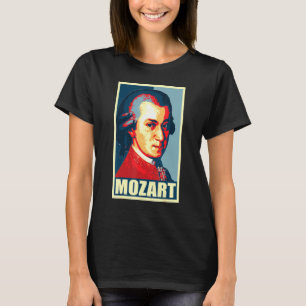 Wolfgang Amadeus Mozart Pop Kunst T-shirt