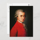 Wolfgang Amadeus Mozart portret Briefkaart (Voorkant / Achterkant)