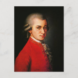 Wolfgang Amadeus Mozart portret Briefkaart