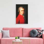 Wolfgang Amadeus Mozart portret Canvas Afdruk (Insitu (Woonkamer))