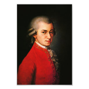 Wolfgang Amadeus Mozart portret Foto Afdruk