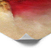 Wolfgang Amadeus Mozart Portret im Aquarell Style Poster (Hoek)