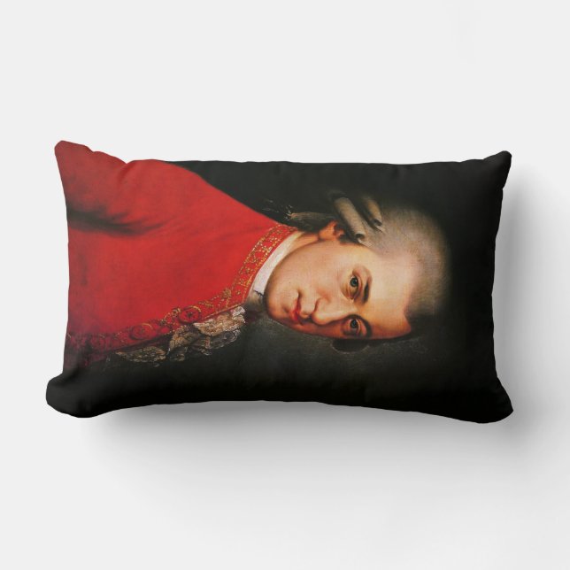 Wolfgang Amadeus Mozart portret Kussen (Voorkant)