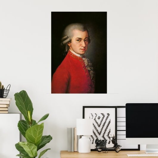 Wolfgang Amadeus Mozart Portret Poster (Thuiskantoor)