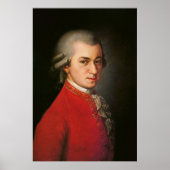 Wolfgang Amadeus Mozart Portret Poster (Voorkant)