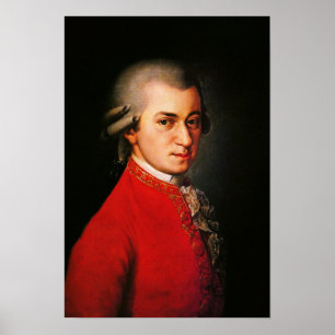 Wolfgang Amadeus Mozart portret Poster