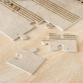 Wolfgang Amadeus Mozart Portret Puzzle Legpuzzel (Zijkant)