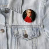 Wolfgang Amadeus Mozart portret Ronde Button 5,7 Cm (In situ)