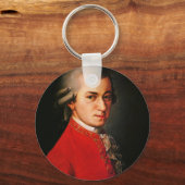 Wolfgang Amadeus Mozart portret Sleutelhanger (Voorkant)