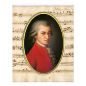 Wolfgang Amadeus Mozart Portret Uitbreiding Foto Afdruk (Voorkant)