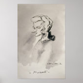 Wolfgang Amadeus Mozart Poster (Voorkant)