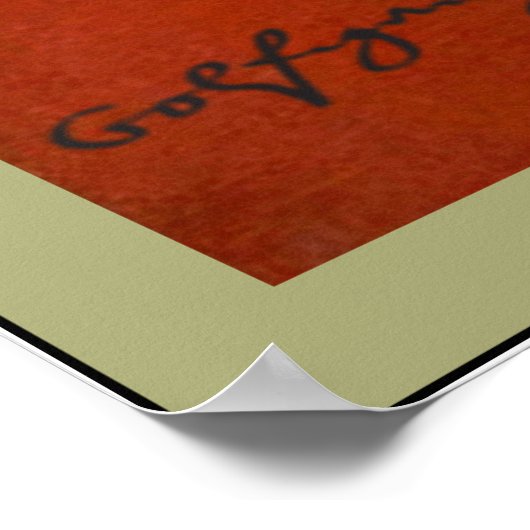 Wolfgang Amadeus Mozart Poster (Hoek)