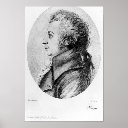 Wolfgang Amadeus Mozart Poster (Voorkant)