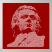 Wolfgang Amadeus Mozart Poster (Voorkant)