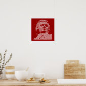 Wolfgang Amadeus Mozart Poster (Keuken)