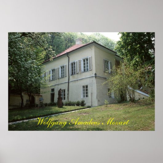 Wolfgang Amadeus Mozart Poster (Voorkant)
