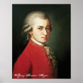 Wolfgang Amadeus Mozart print (Voorkant)