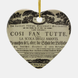 ♥ Wolfgang Amadeus Mozart shabby – Cosi fan tutte Keramisch Ornament