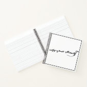 Wolfgang Amadeus Mozart signatuur Notitieboek (Binnen)