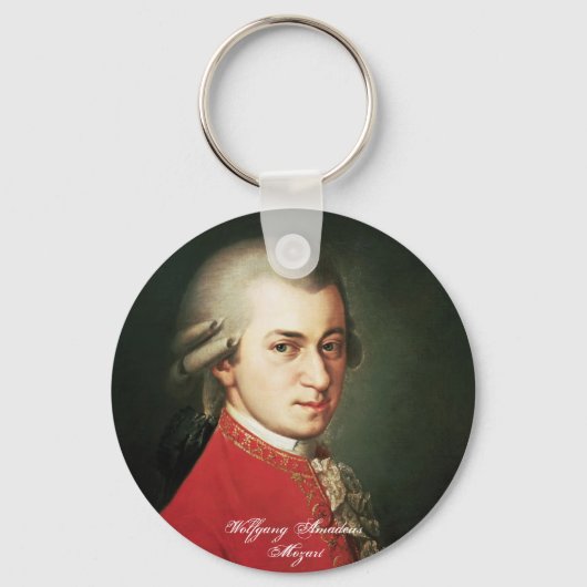 Wolfgang Amadeus Mozart Sleutelhanger (Voorkant)