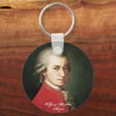 Wolfgang Amadeus Mozart Sleutelhanger (Voorkant)