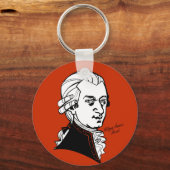 Wolfgang Amadeus Mozart Sleutelhanger (Voorkant)