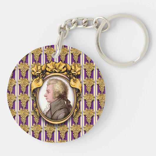 Wolfgang Amadeus Mozart Sleutelhanger (Achterkant)