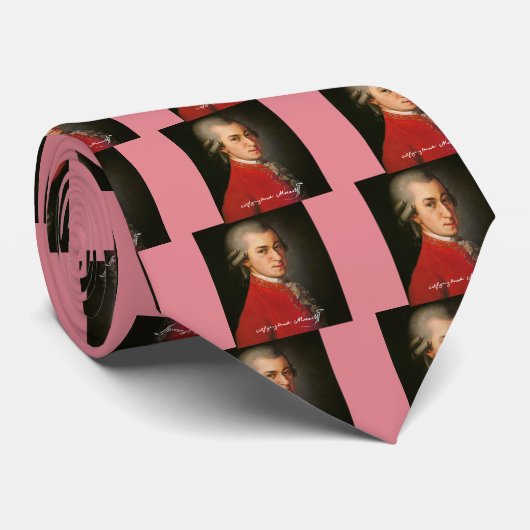 Wolfgang amadeus mozart stropdas (Opgerold)