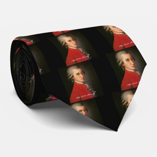 Wolfgang amadeus mozart stropdas (Opgerold)