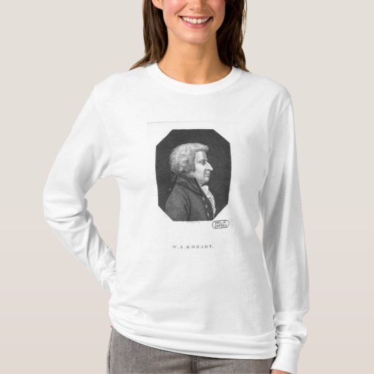 Wolfgang Amadeus Mozart T-shirt (Voorkant)