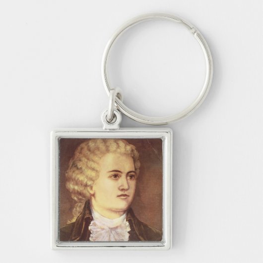 Wolfgang Amadeus Mozart tijdens zijn verblijf Sleutelhanger (Voorkant)