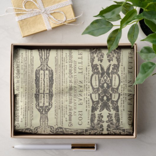 Wolfgang Amadeus Mozart Tissuepapier (Geschenk)