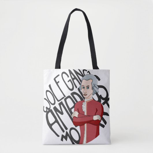 Wolfgang Amadeus Mozart Tote Bag (Voorkant)