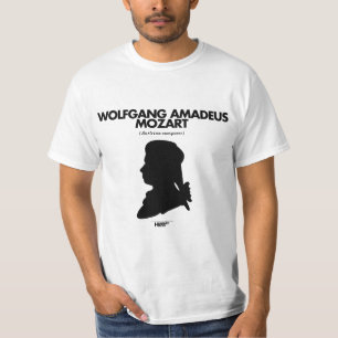 Wolfgang Amadeus Mozart witte T-shirt
