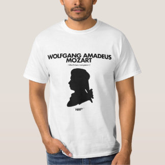 Wolfgang Amadeus Mozart witte T-shirt