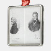 Wolfgang Amedeus Mozart en Ferdinando Paer Metalen Ornament (Links)