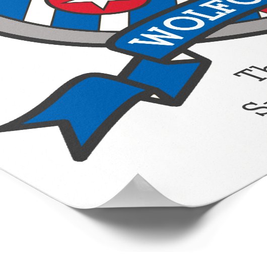 Wolfgang-jongens noemen heraldry shield poster (Hoek)