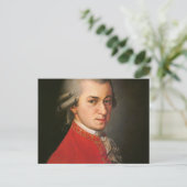 Wolfgang Mozart Briefkaart (Staand voorkant)