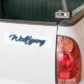Wolfgang Name blue Aufkleber Sticker Autoaufkleber (Op Truck)