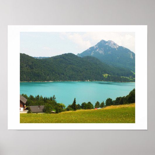 Wolfgangsee meer poster (Voorkant)