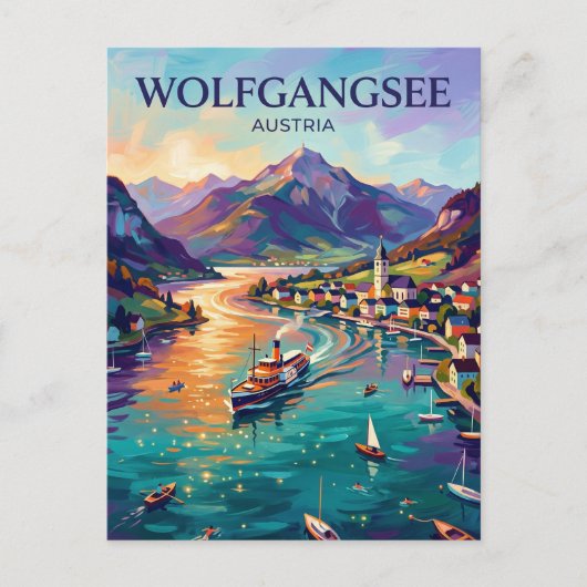 Wolfgangsee Oostenrijk Briefkaart (Voorkant)