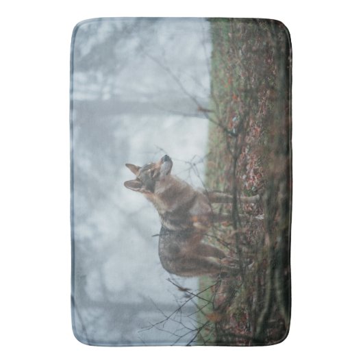 Wolfhond Badmat (Voorkant Verticaal)