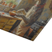 Wolfhound Cooking in Kitchen Snijplank (Hoek)